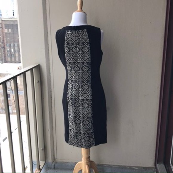 Antonio Melani Black Geometric Pattern Shift Dress - Picture 10 of 13